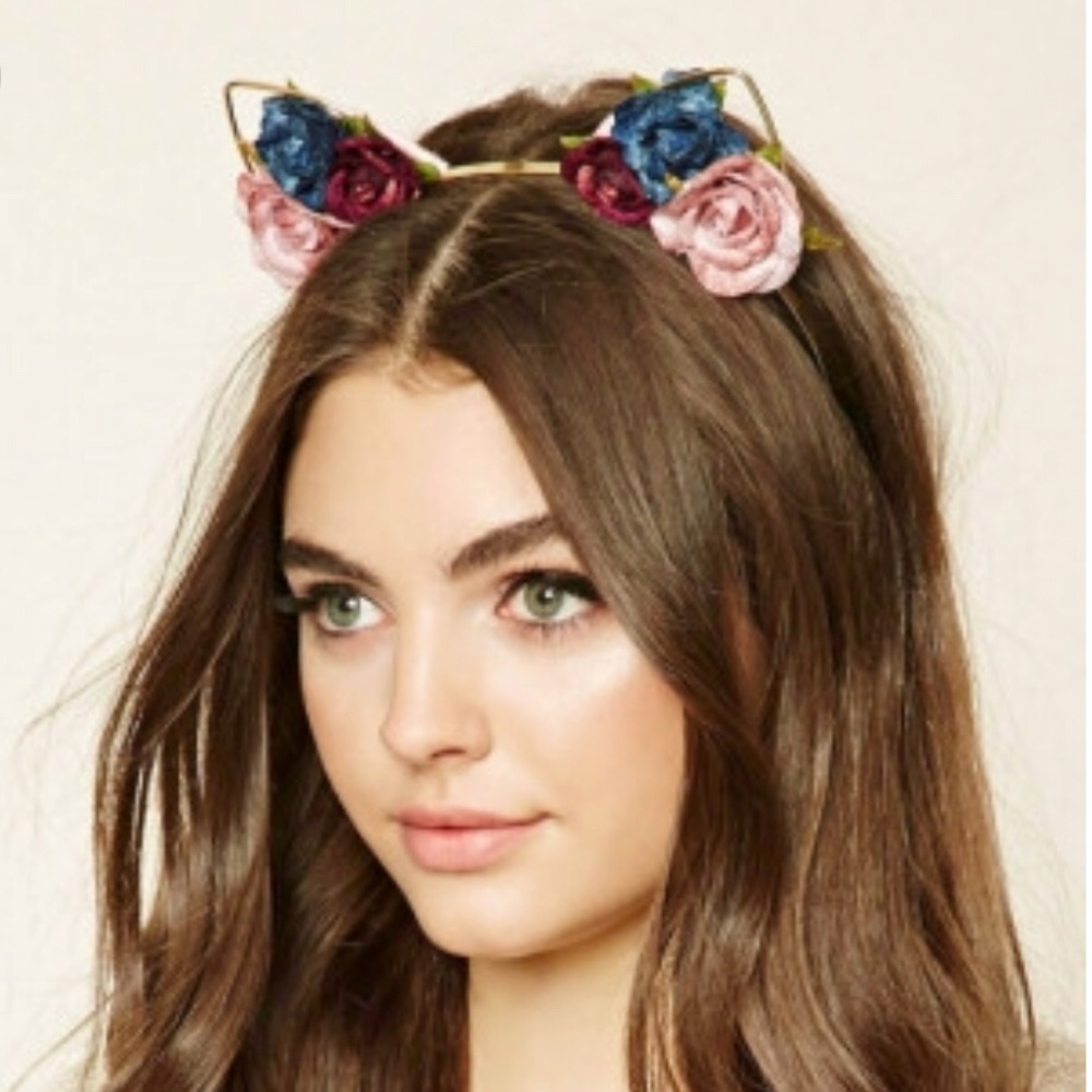 Flower Kitty Headband